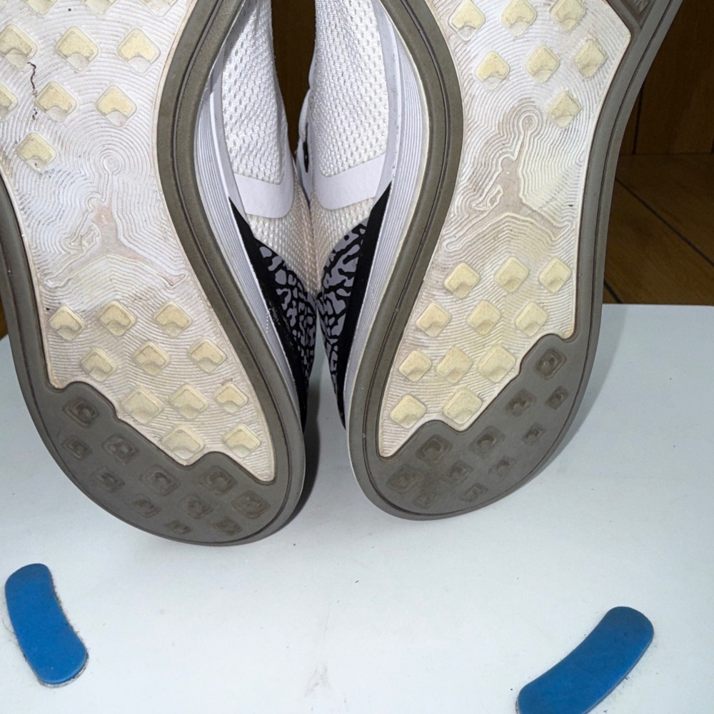 Jordan 88 Racer White Cement Mens Running Shoes AV1200-100 Size 11 - Picture 11 of 14